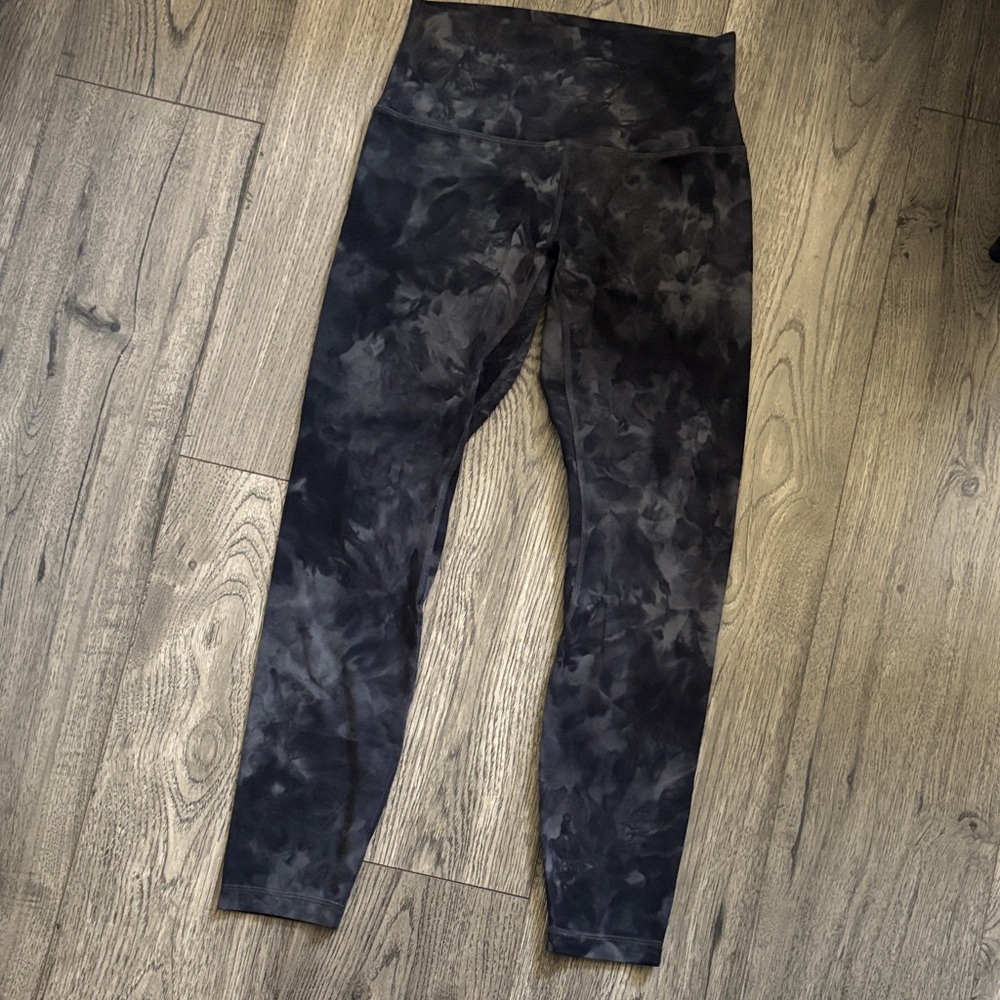 lululemon athletica Black Tie-Dye Leggings